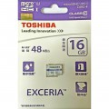 Thẻ Nhớ MicroSDHC Toshiba Exceria 16GB class 10 48Mb/s